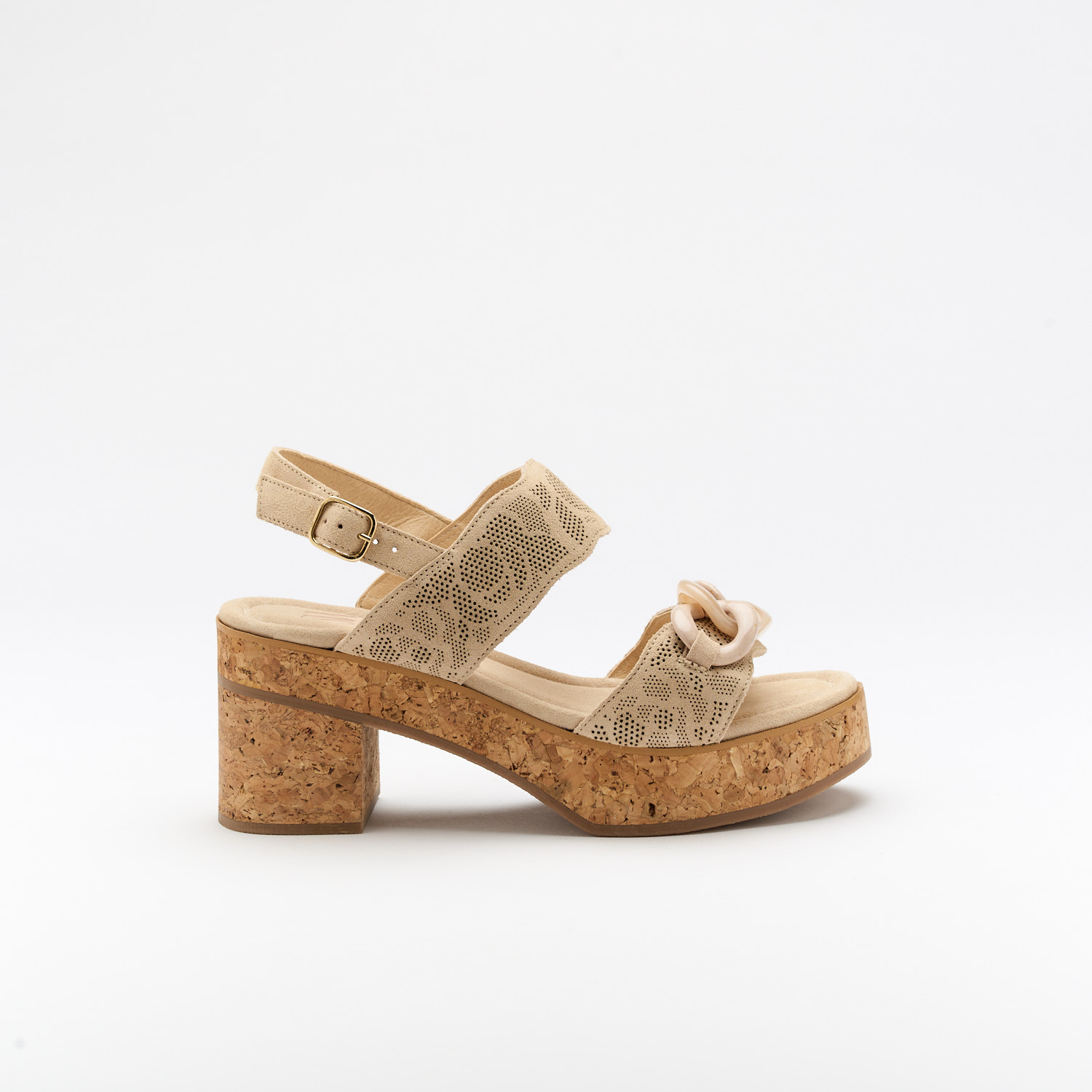 The Martina Lino is a very comfortable Sandal for you to use in your daily life, such as travelling, working or going for a walk. It really goes along with some jeans, skirt or even some shorts. Since it´s hand crafted in all leather, it gives you much more durability and comfort. The leather material gives it a very breathable wear while the cushioned insole really gives you a more comfortable and orthopedic wear. It´s 7.5cm sole provides comfort and is the ideal height for everyday wear while ajustable straps provide a more personalized fit. The shipping is free in our online store.